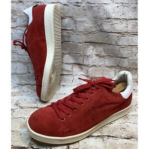 Trussardi Men’s Suede Sneakers Shoes Casual Trainers Red  77A00270 Size 10.5